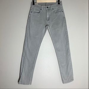 Marine Layer Slim Fit Jeans Gray Blue Cotton 30x30